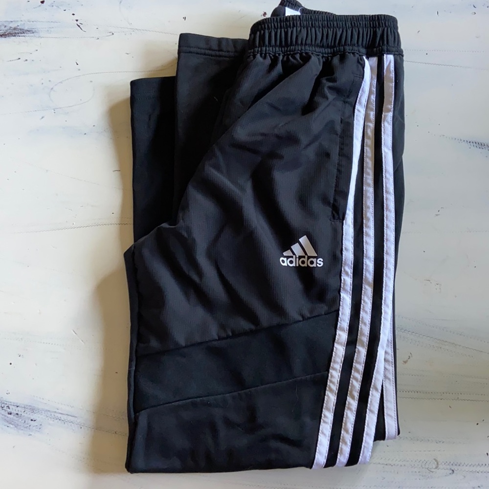 Adidas Black & White Jogger Pants 9-10